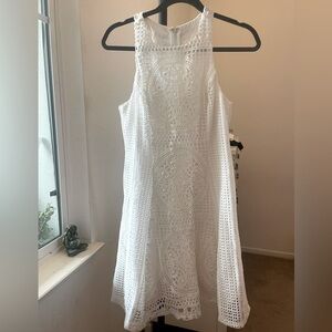 Elegant White Lace Dress